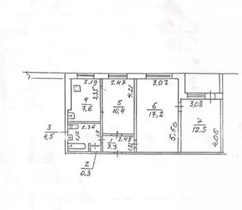 3 ���. ��������, 56 �<sup>2</sup>, 2/9 ����
