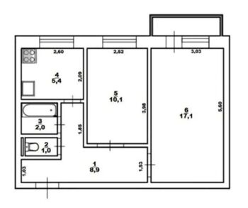 2 ��. ��������, 46,3 ��. �., 2/10 ������