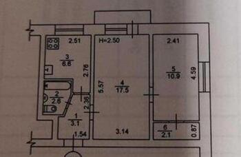 2 ��. ��������, 43,5 ��. �., 3/5 ������