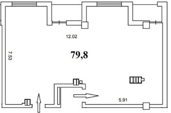 ����, ���, ��������, 80 �<sup>2</sup>, 3/16 ����