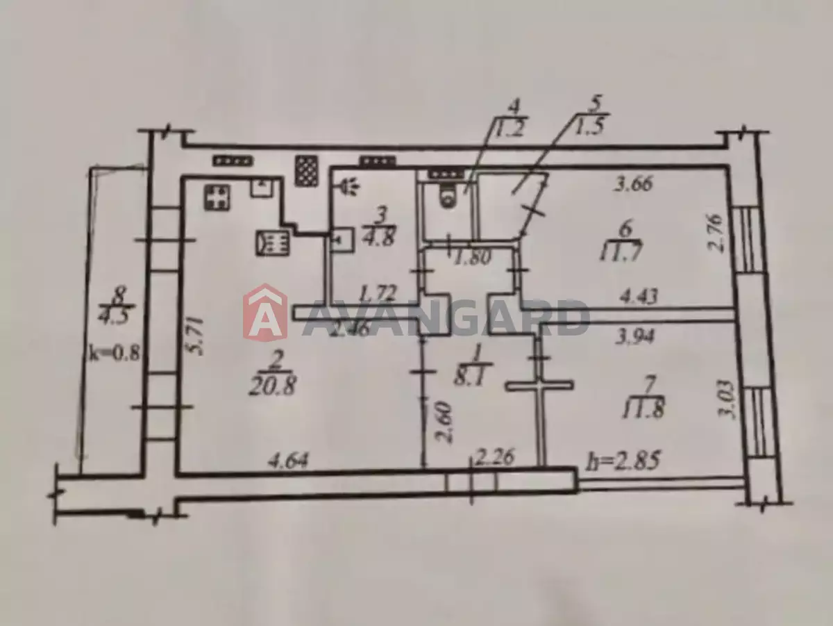 3 ��. ��������, 66/46/13 ��. �., 4/7 ������ ���� 17