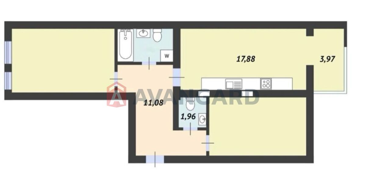 2 комн. квартира, 71/-/18 кв. м., 5/10 этаж фото 1 2 комн. квартира, 71/-/18 кв. м., 5/10 этаж фото 1