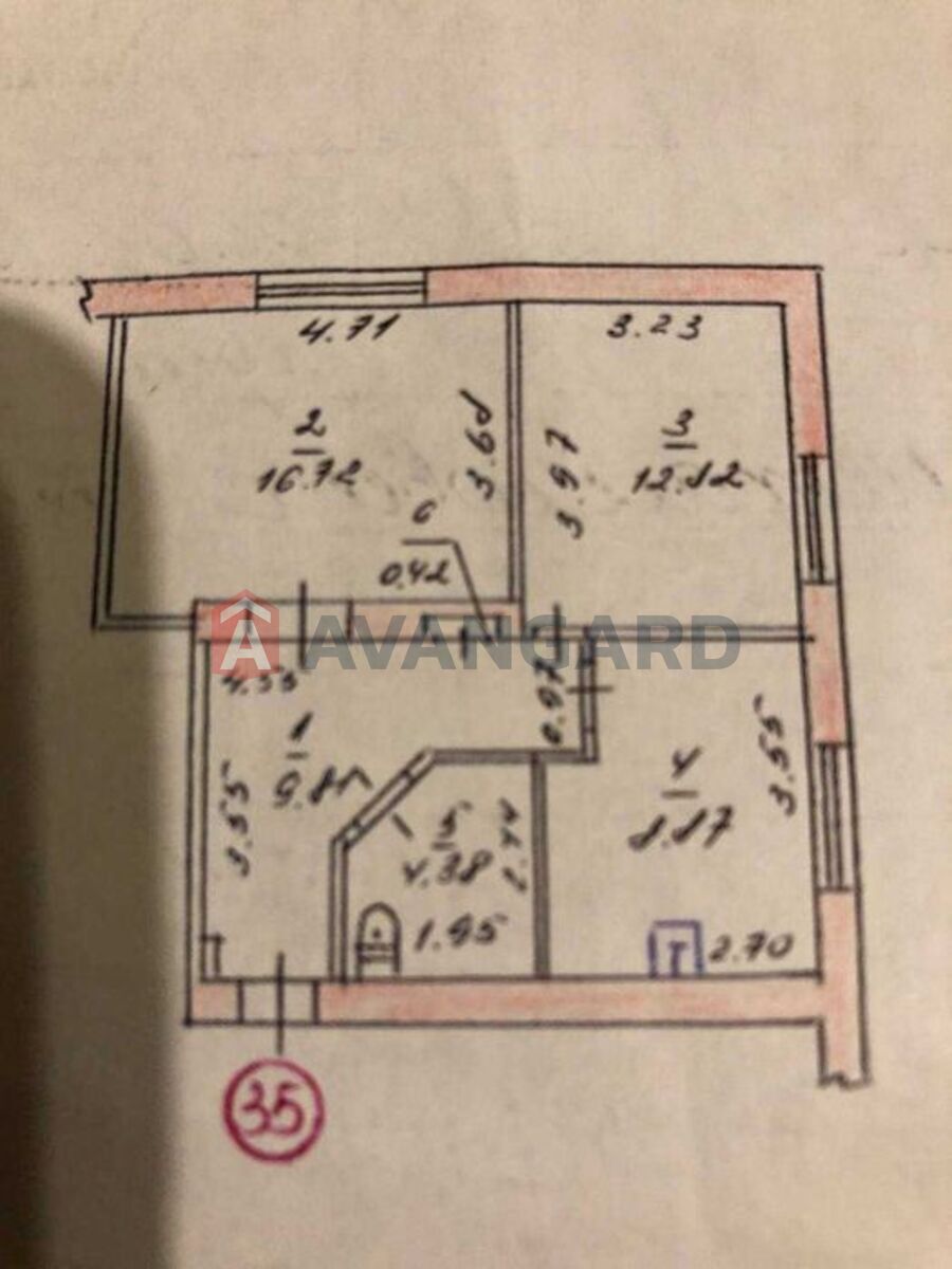 2 комн. квартира, 53/40/8 кв. м., 2/3 этаж фото 16 2 комн. квартира, 53/40/8 кв. м., 2/3 этаж фото 16