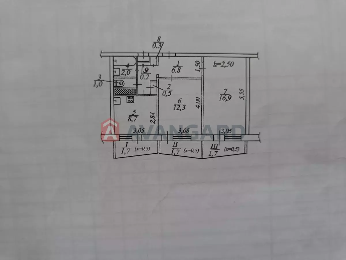 2 комн. квартира, 54/-/8 кв. м., 12/16 этаж фото 6 2 комн. квартира, 54/-/8 кв. м., 12/16 этаж фото 6