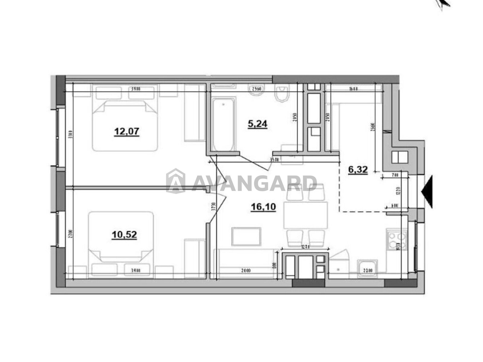 2 ��. ��������, 50/22/16 ��. �., 6/7 ������ ���� 2