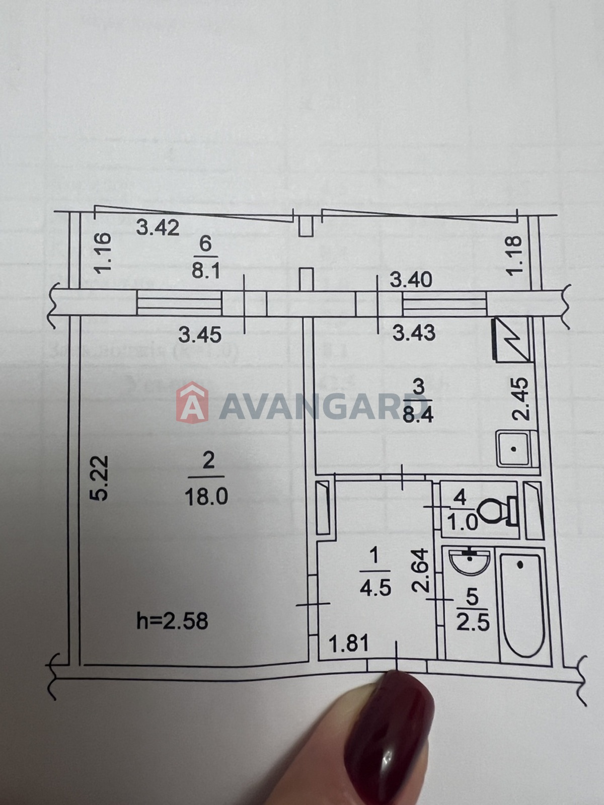 1 ��. ��������, 42/18/8 ��. �., 6/16 ������ ���� 11