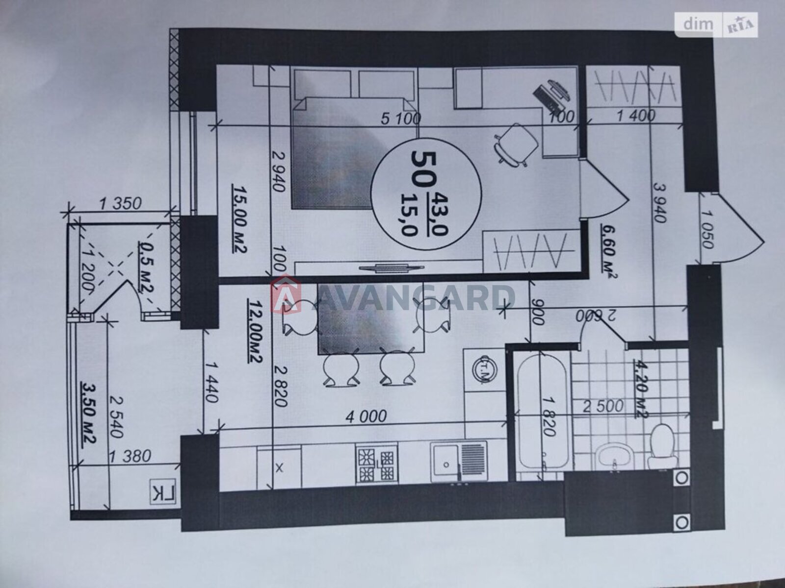 1 ��. ��������, 43/15/15 ��. �., 6/9 ������ ���� 17