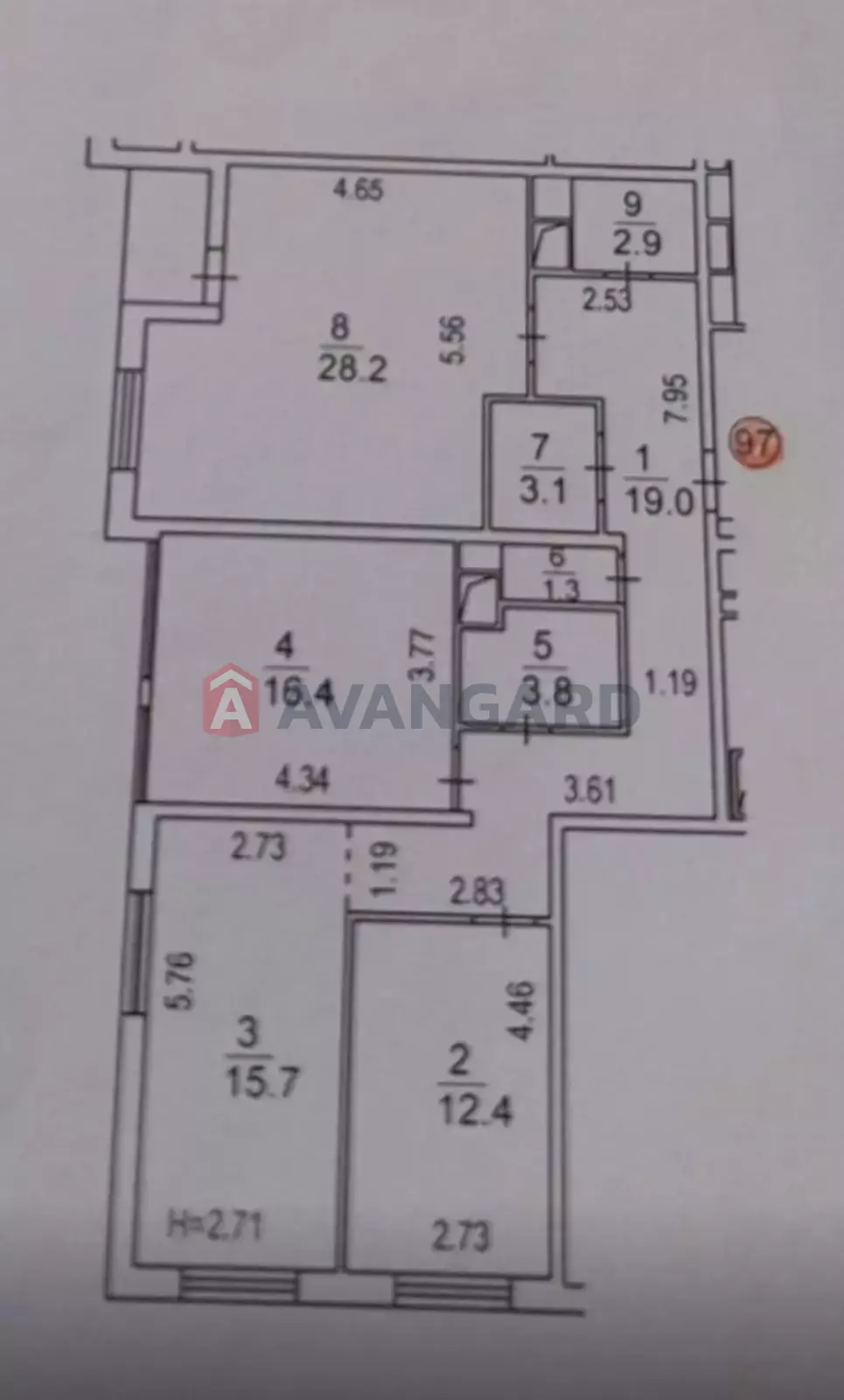 3 комн. квартира, 104,1/44,5/28.2 кв. м., 10/26 этаж фото 18 3 комн. квартира, 104,1/44,5/28.2 кв. м., 10/26 этаж фото 18
