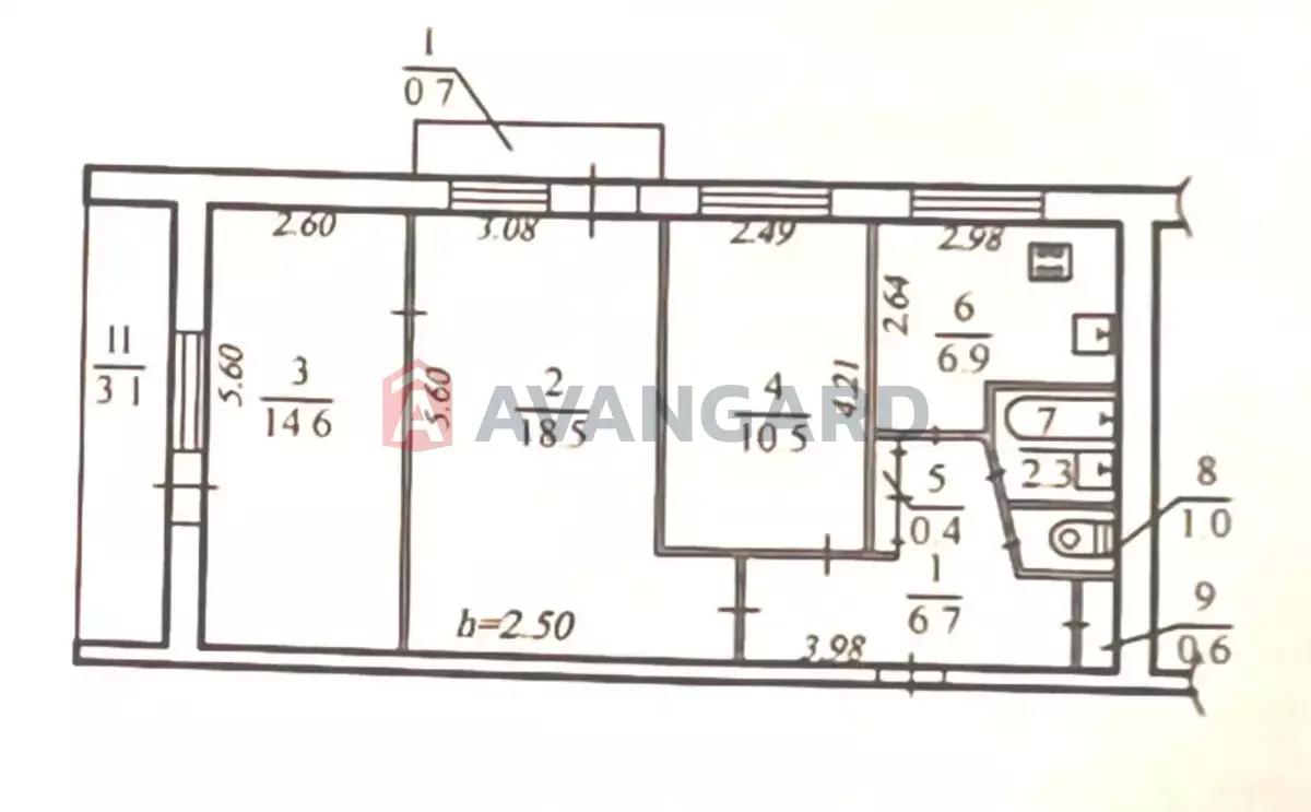 3 ����. ��������, 65/43/7 ��. �., 5/9 ���� ���� 8