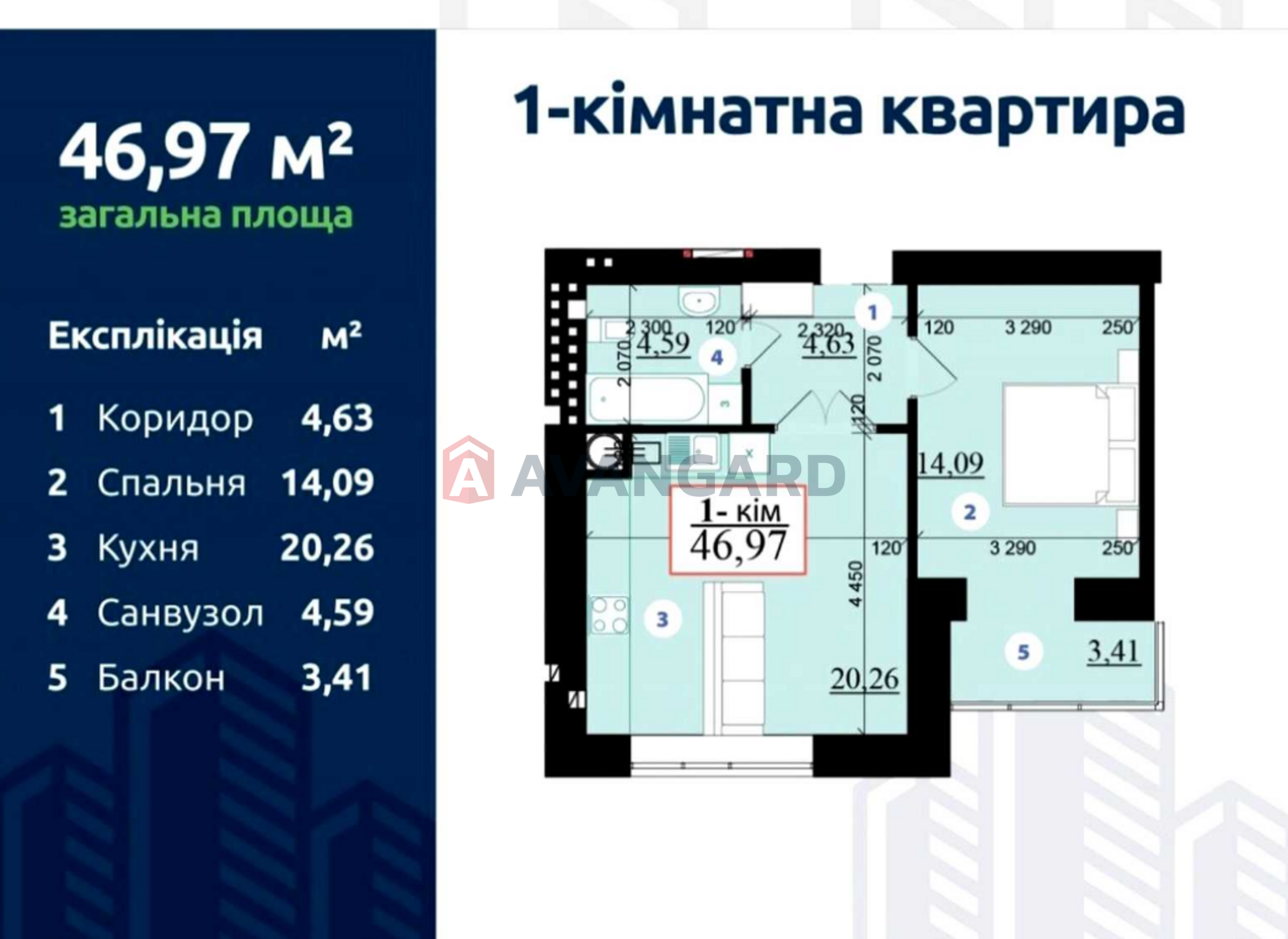 1 ��. ��������, 48/17/20 ��. �., 9/10 ������ ���� 1