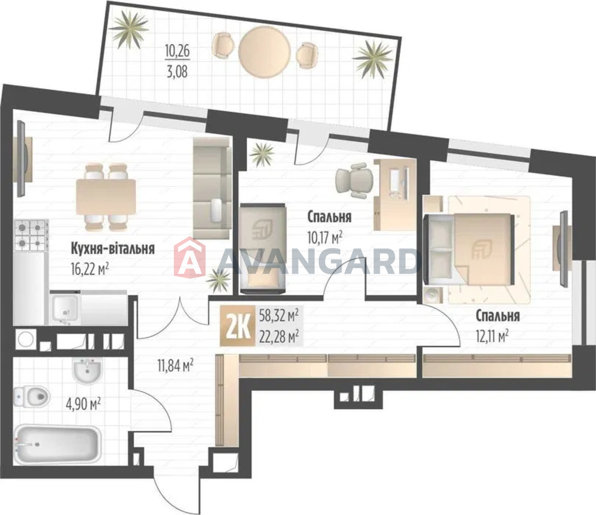 1 ��. ��������, 58/-/16 ��. �., 5/6 ������ ���� 2