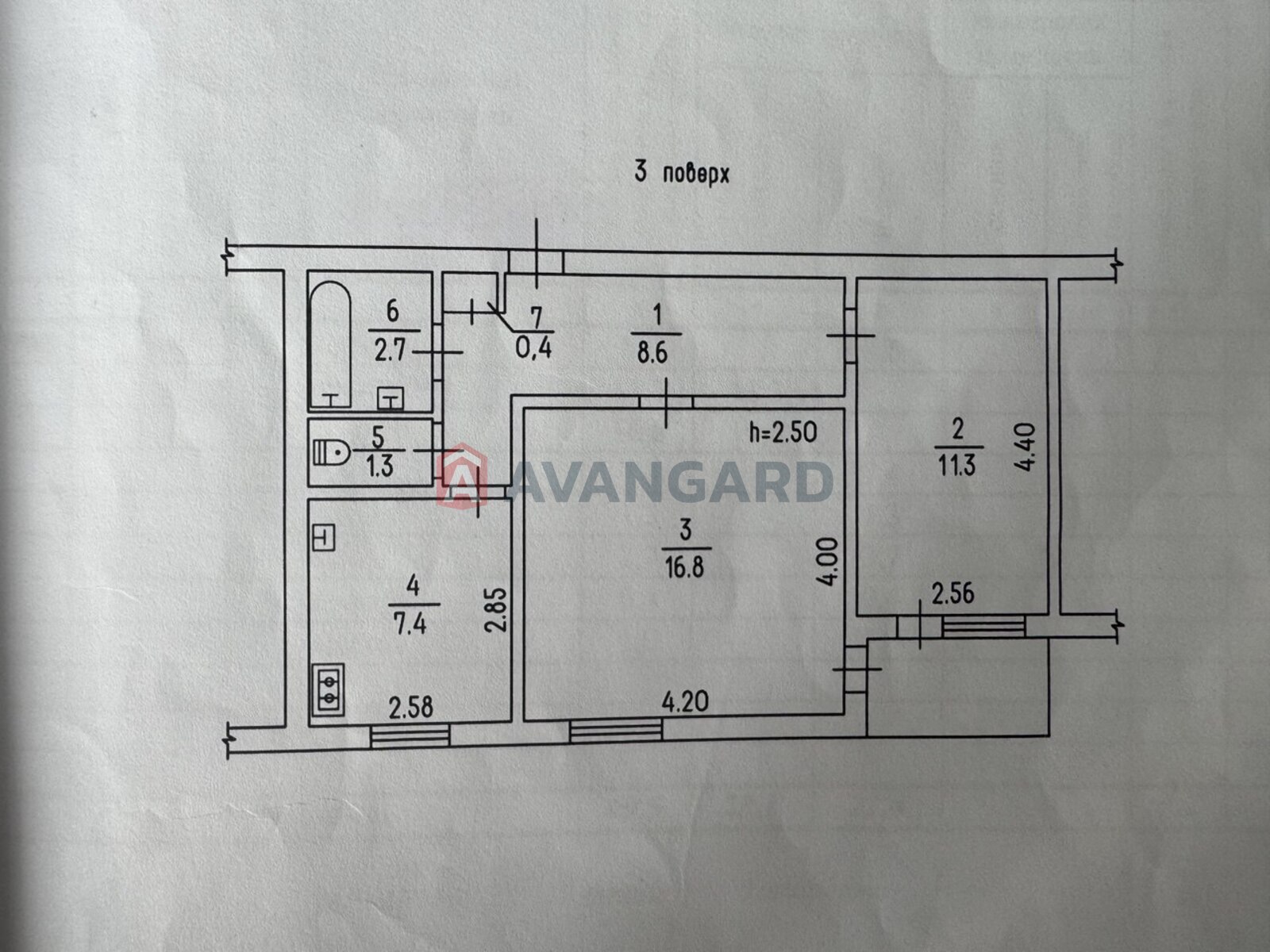 2 ��. ��������, 49/28/8 ��. �., 3/9 ������ ���� 7