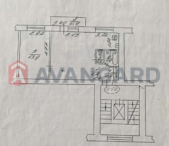 1 кім. квартира, 43/13,9/20 кв. м., 9/9 поверх фото 21 1 кім. квартира, 43/13,9/20 кв. м., 9/9 поверх фото 21