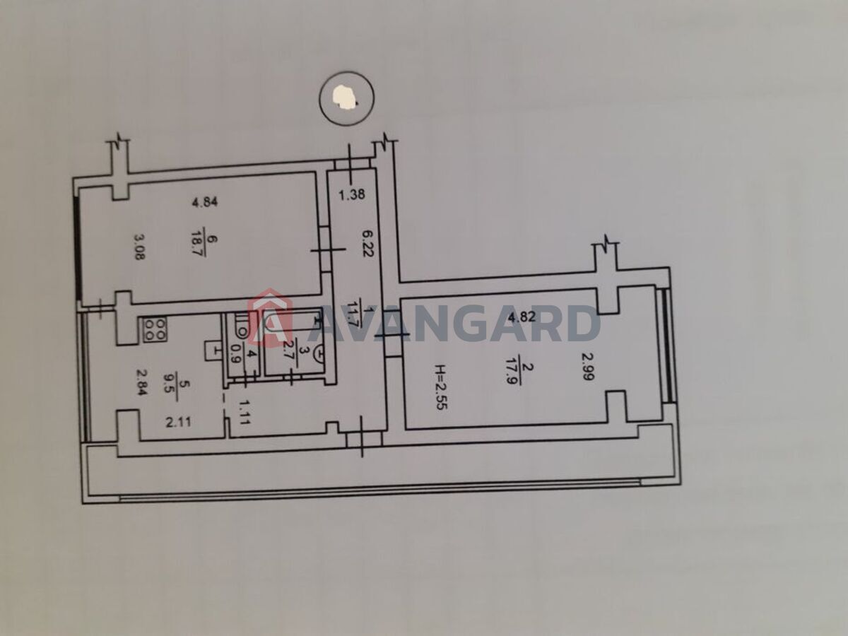 1 кім. квартира, 72/-/9 кв. м., 2/9 поверх фото 12 1 кім. квартира, 72/-/9 кв. м., 2/9 поверх фото 12