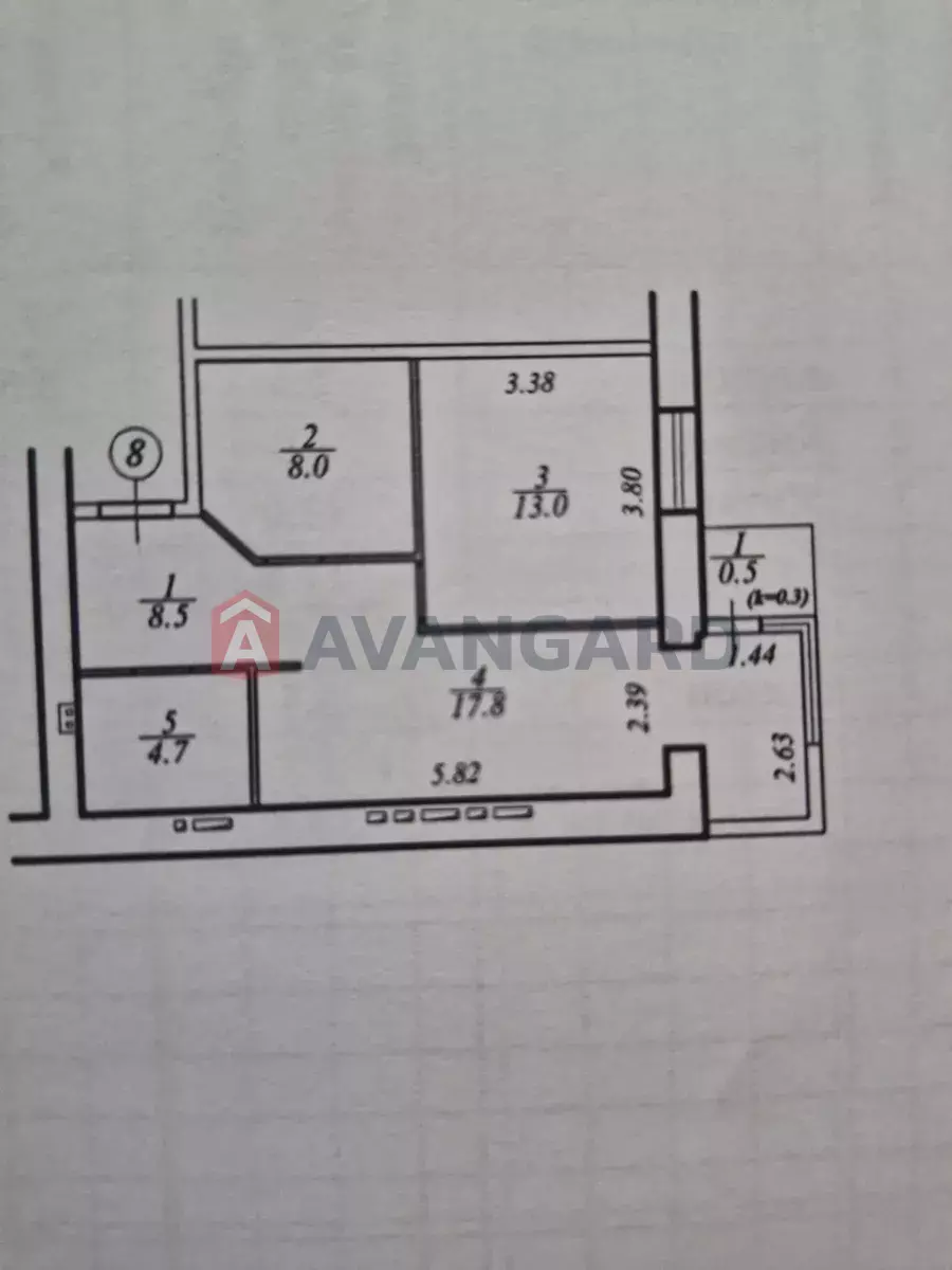 2 кім. квартира, 52/-/18 кв. м., 2/10 поверх фото 3 2 кім. квартира, 52/-/18 кв. м., 2/10 поверх фото 3