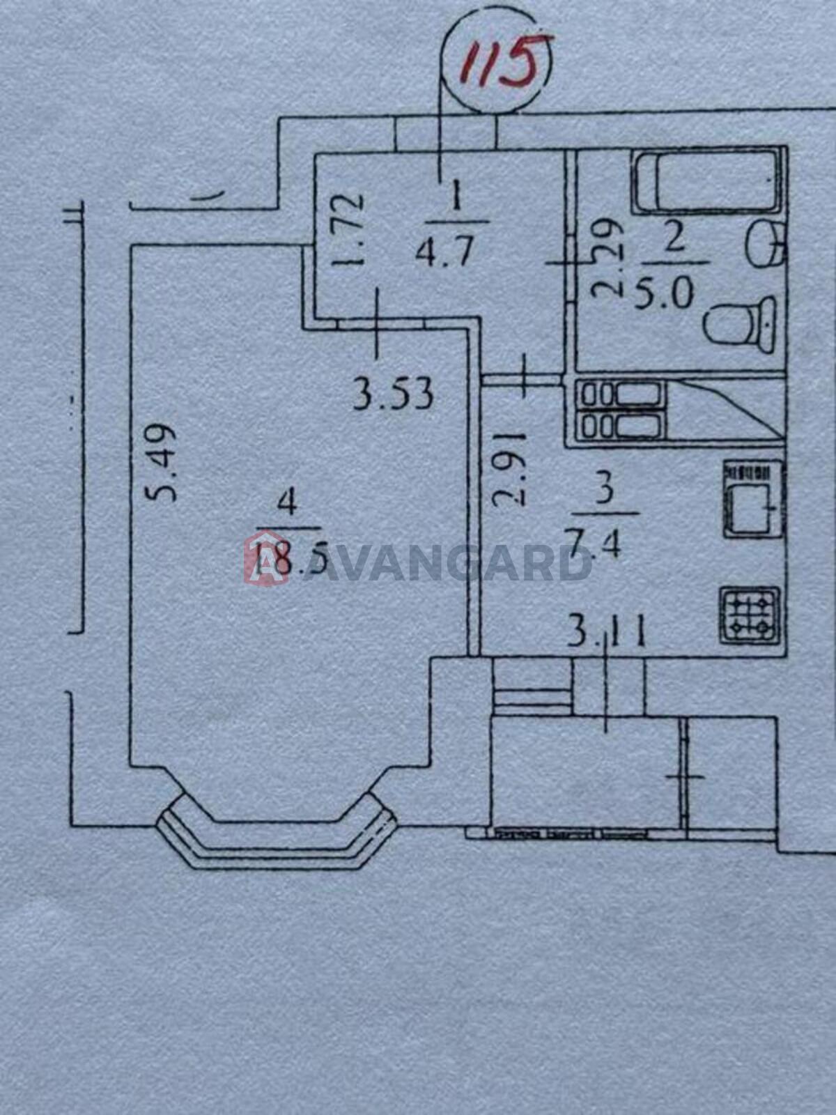 1 кім. квартира, 38/-/8 кв. м., 14/16 поверх фото 20 1 кім. квартира, 38/-/8 кв. м., 14/16 поверх фото 20