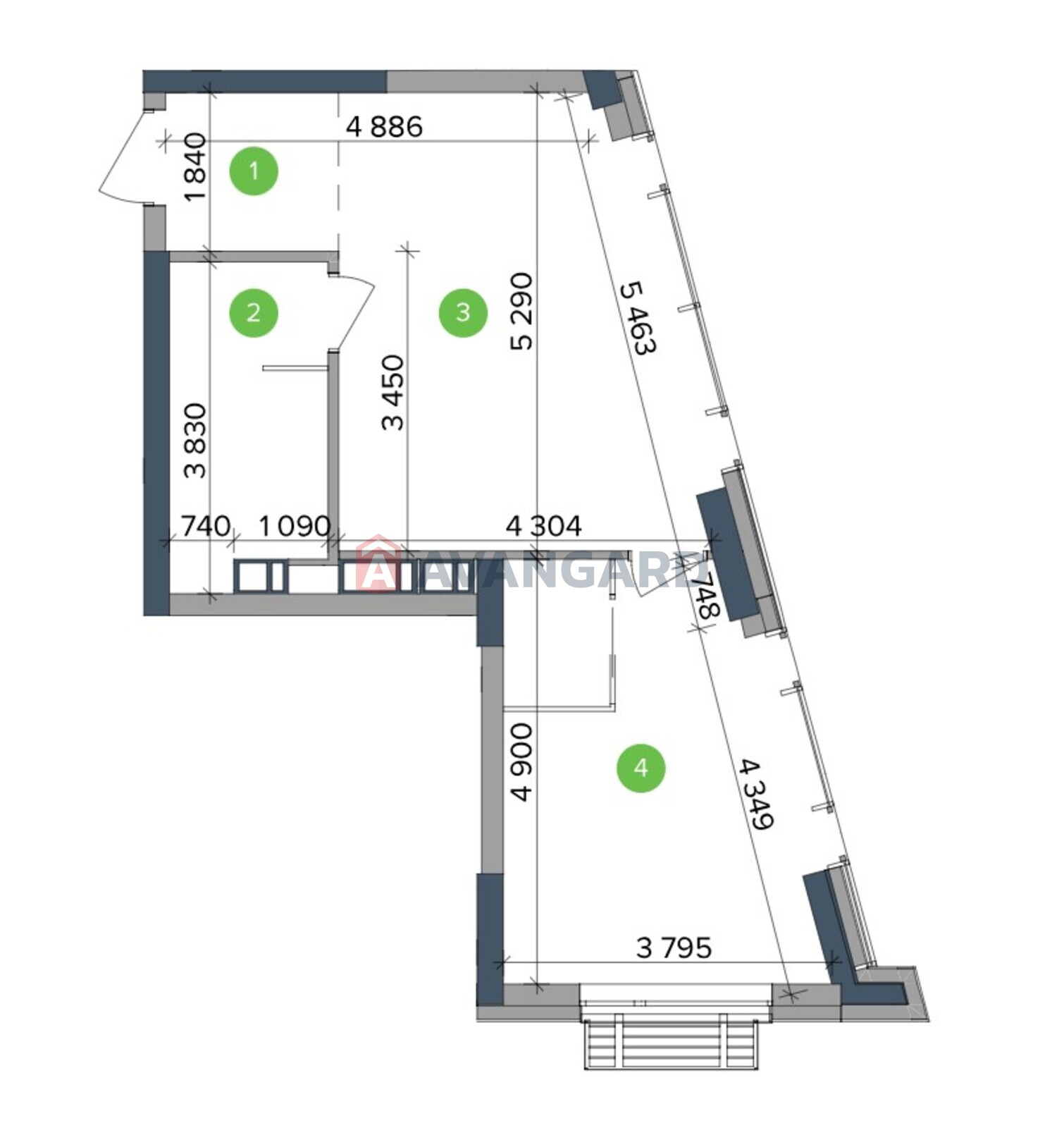 1 ��. ��������, 46,82/16/20 ��. �., 9/34 ������ ���� 3