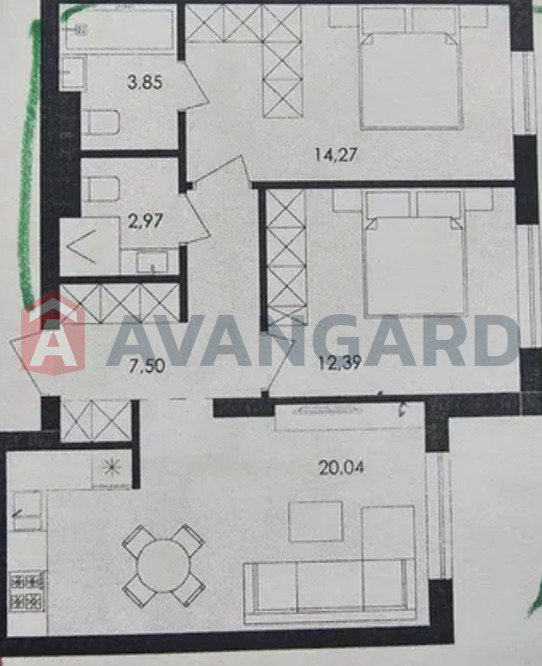 1 ��. ��������, 63/-/20 ��. �., 2/8 ������ ���� 3