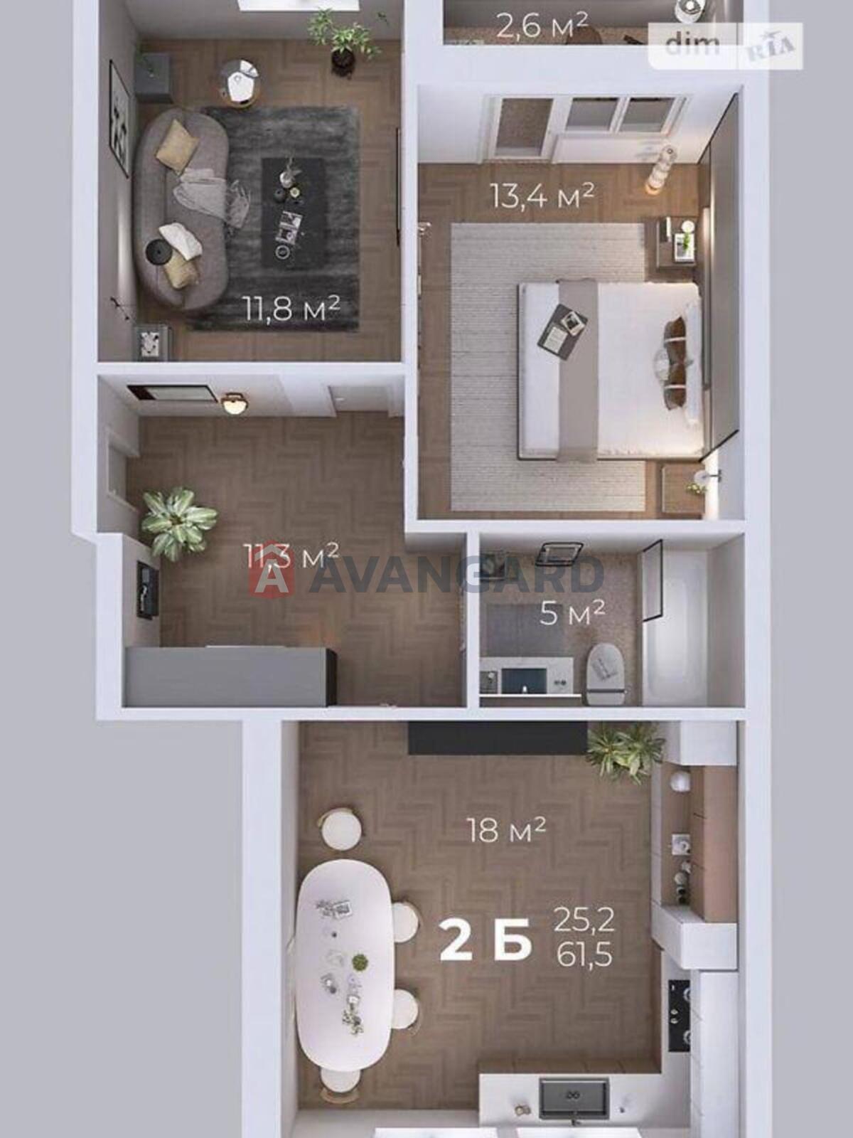 2 ��. ��������, 61/61/18 ��. �., 4/4 ������ ���� 2