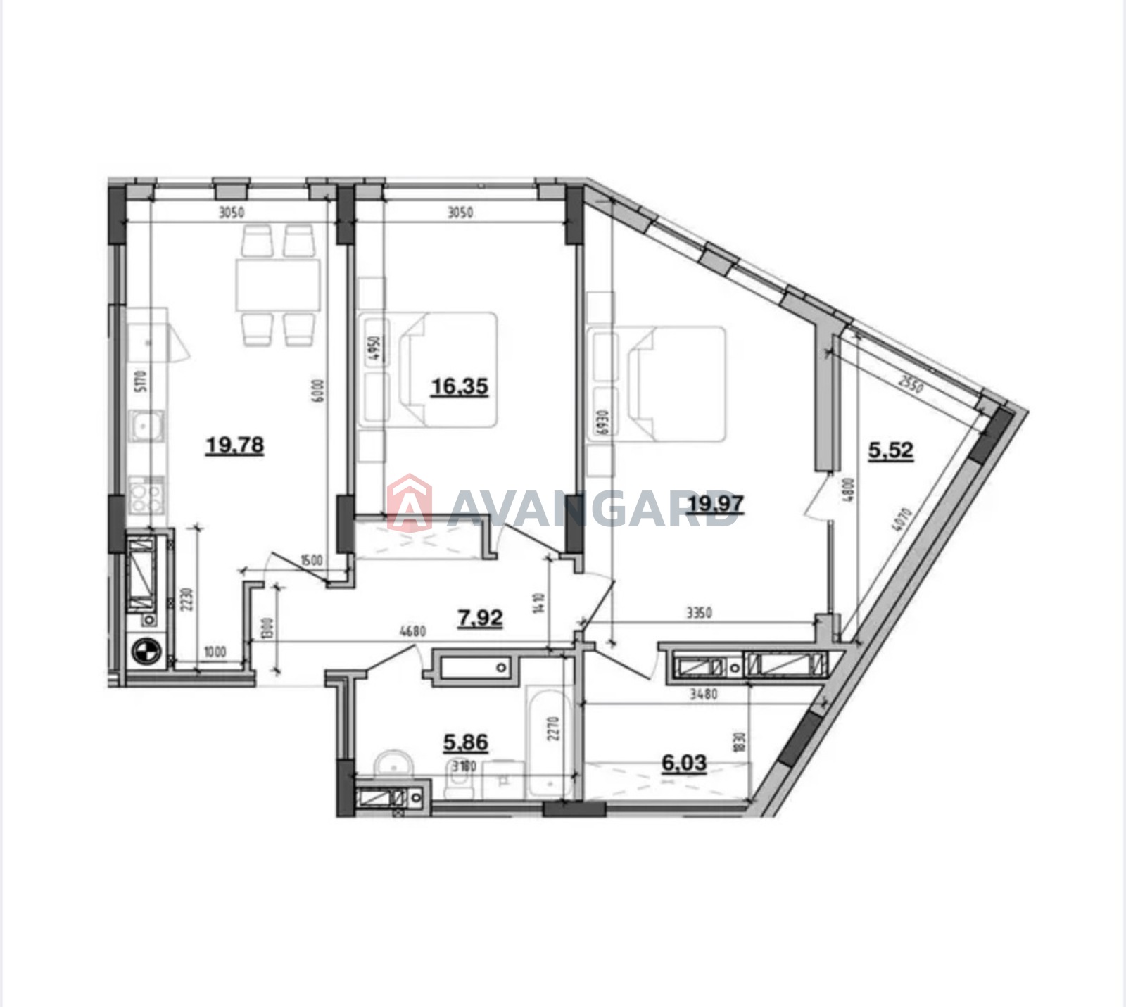 2 ��. ��������, 81/55/19 ��. �., 10/10 ������ ���� 1