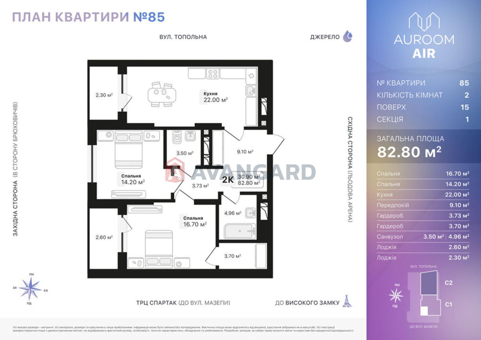 2 ��. ��������, 82.8/22/30.9 ��. �., 15/17 ������ ���� 1