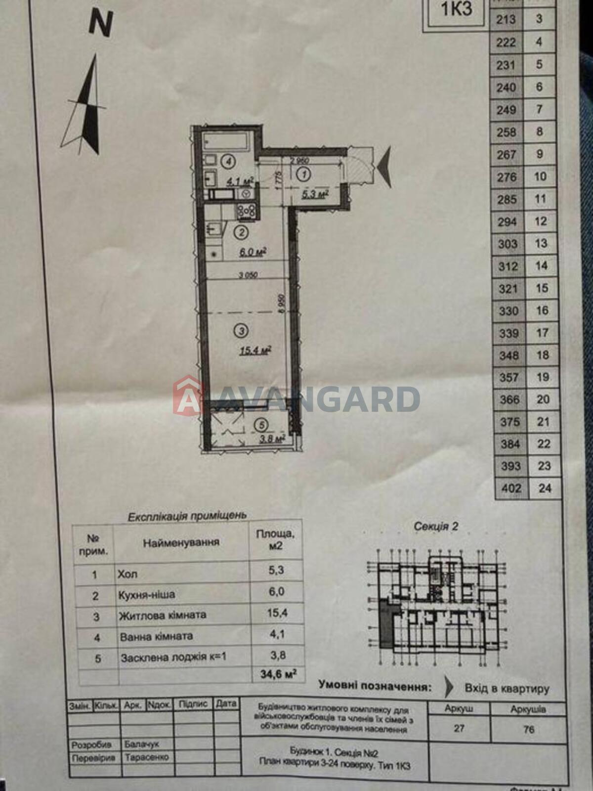 1 комн. квартира, 34/-/6 кв. м., 12/26 этаж фото 3 1 комн. квартира, 34/-/6 кв. м., 12/26 этаж фото 3