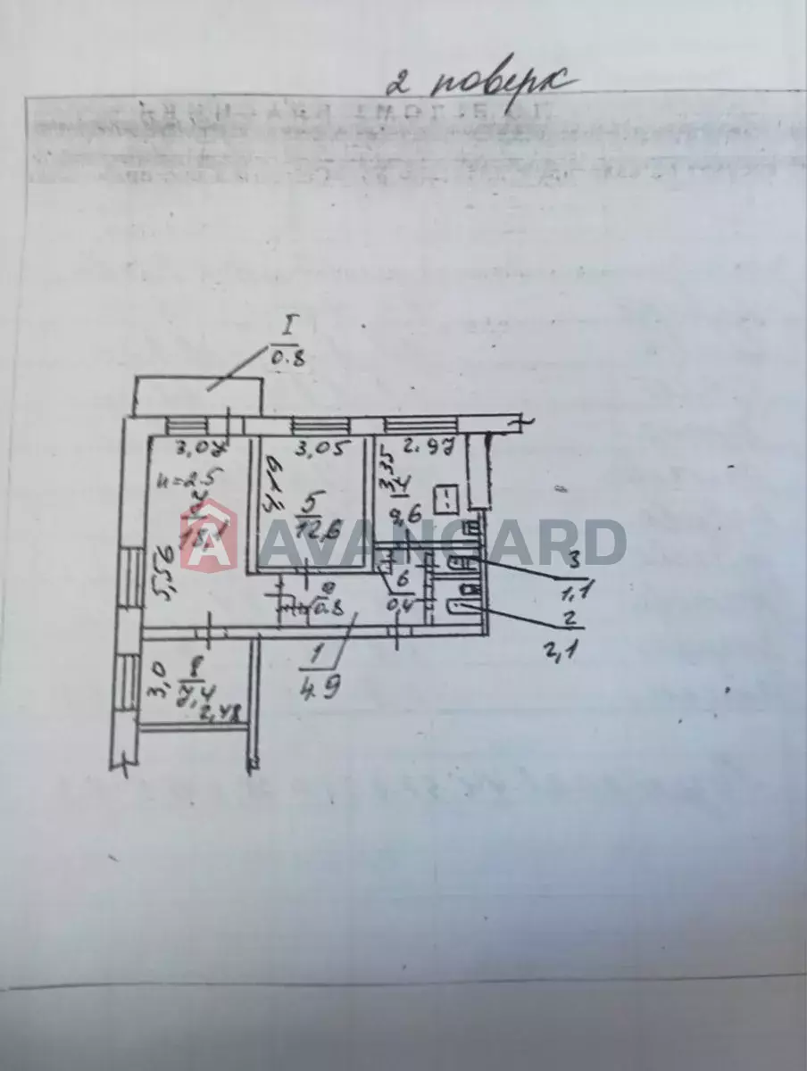 3 комн. квартира, 57/-/9 кв. м., 2/9 этаж фото 2 3 комн. квартира, 57/-/9 кв. м., 2/9 этаж фото 2