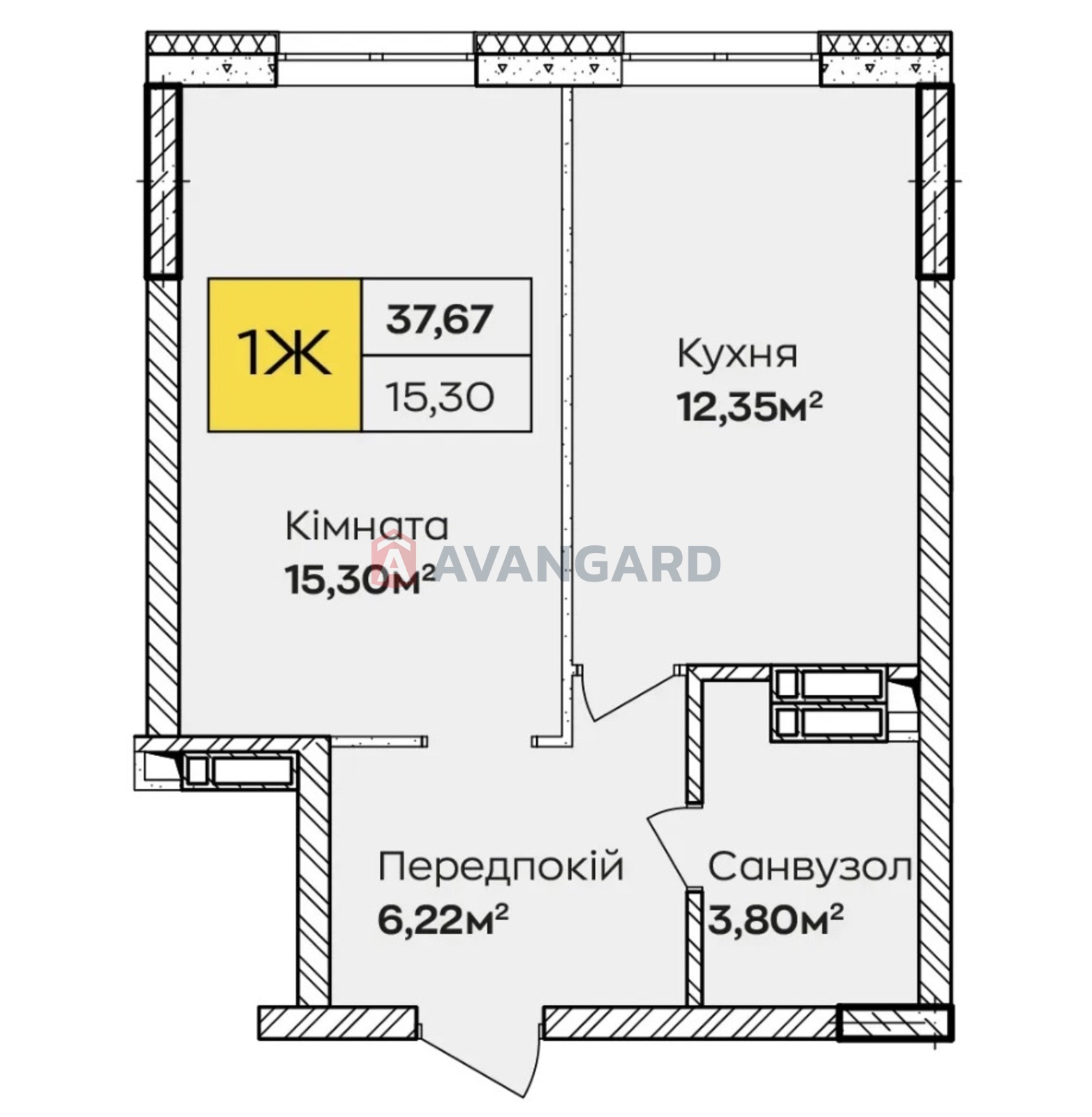 1 ��. ��������, 38/15.3/12.4 ��. �., 5/24 ������ ���� 11