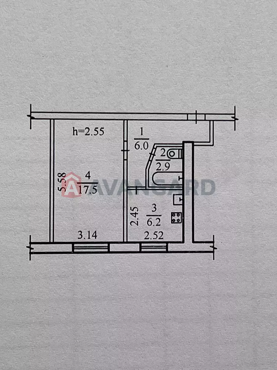 1 ��. ��������, 32/17/6 ��. �., 1/5 ������ ���� 3