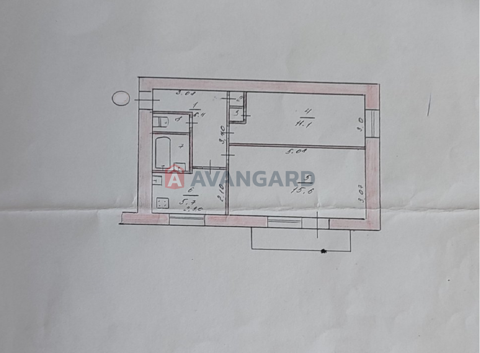 2 ��. ��������, 44,6/-/7 ��. �., 2/9 ������ ���� 1