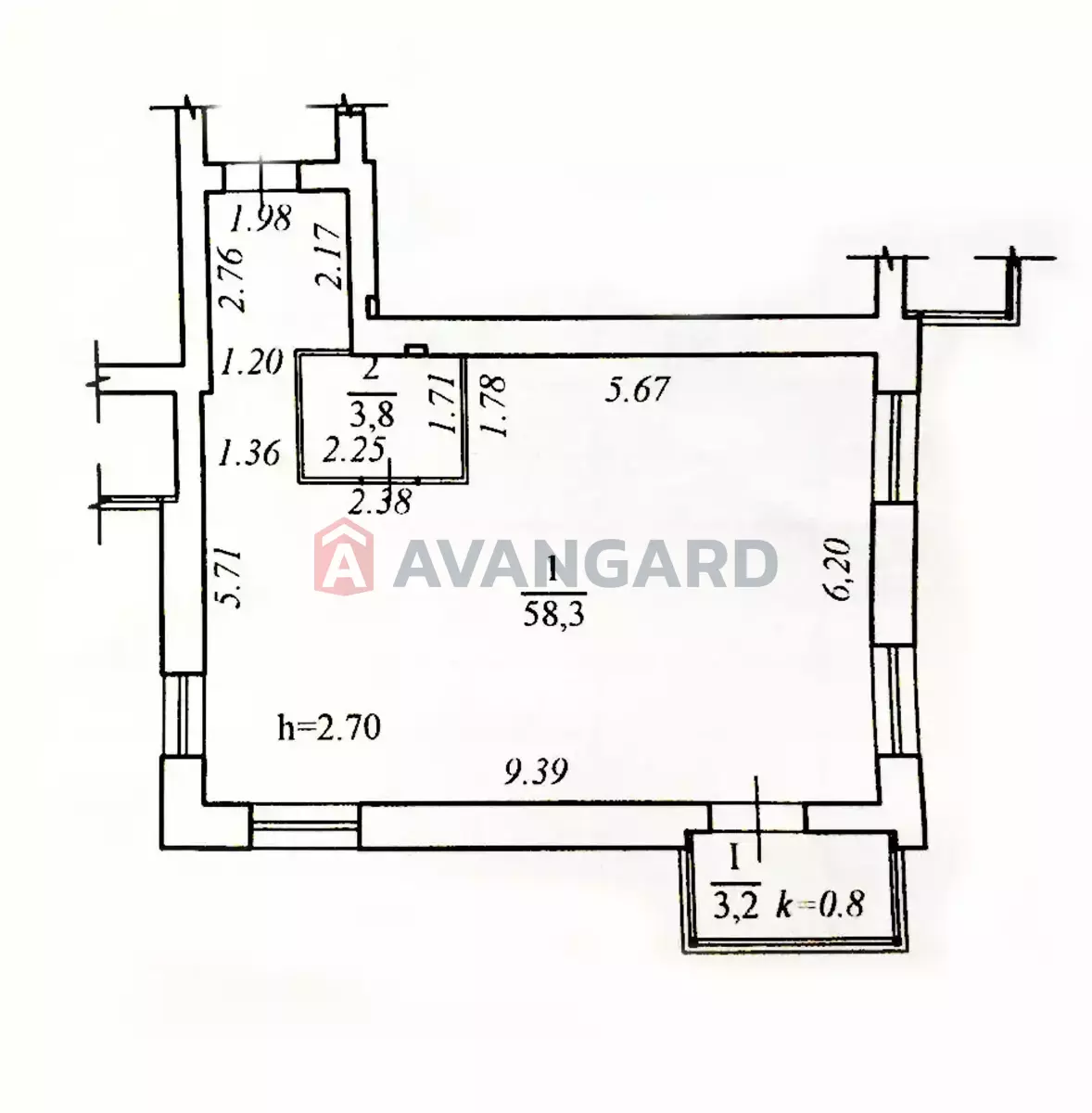 3 ��. ��������, 65/58/12 ��. �., 6/9 ������ ���� 8