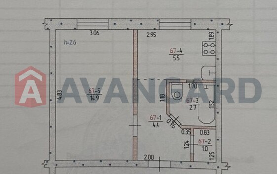 1 ��. ��������, 28,5/14,9/5,5 ��. �., 1/5 ������ ���� 1