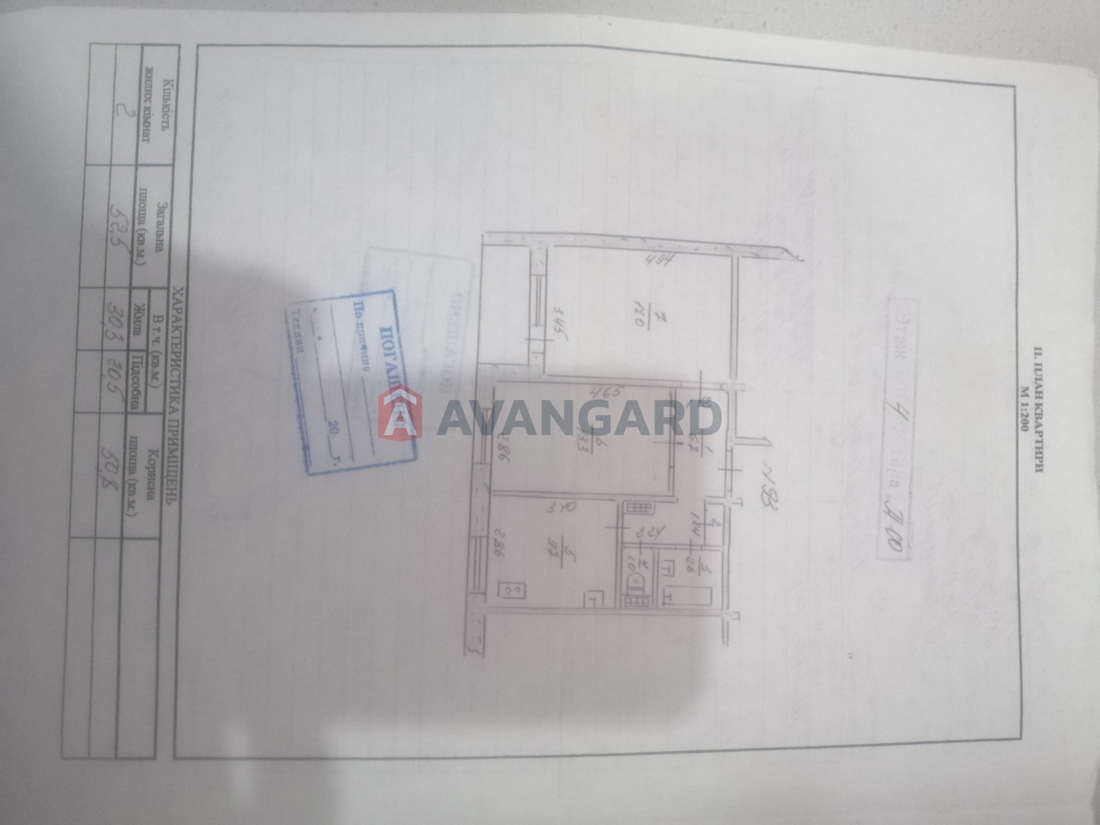 2 ��. ��������, 52,5/30.3/9.7 ��. �., 4/10 ������ ���� 13