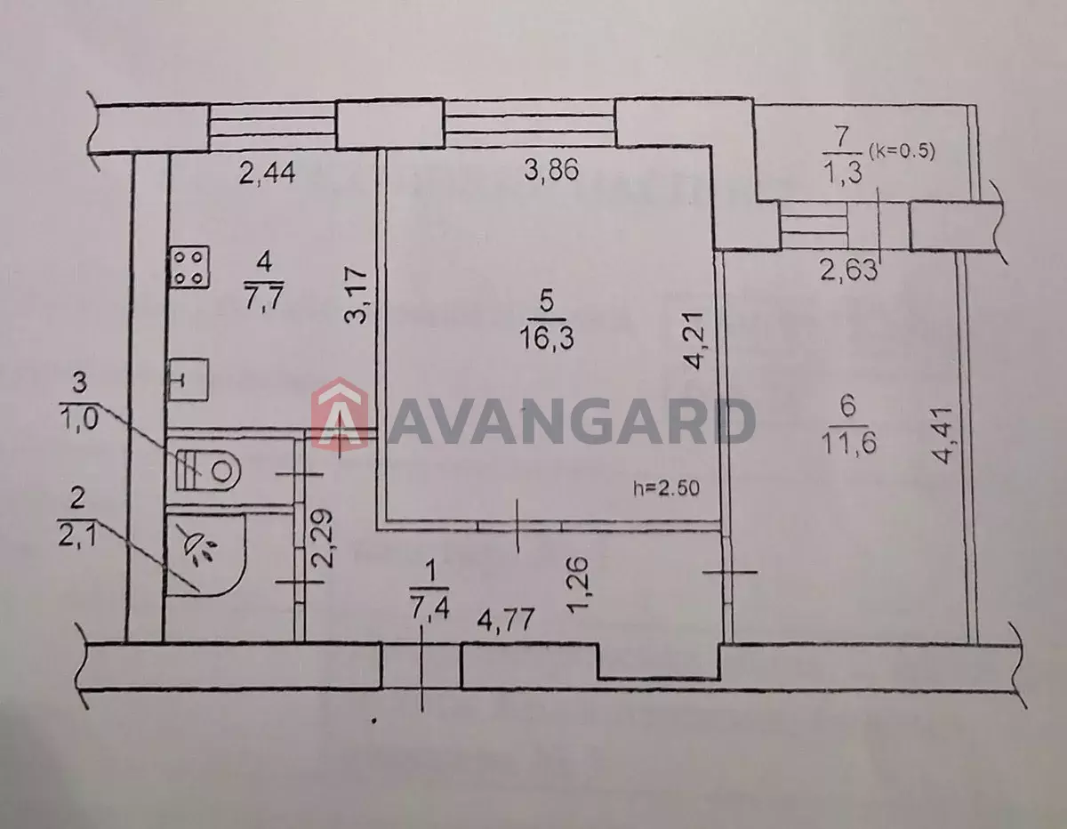 2 кім. квартира, 45/-/8 кв. м., 1/9 поверх фото 1 2 кім. квартира, 45/-/8 кв. м., 1/9 поверх фото 1