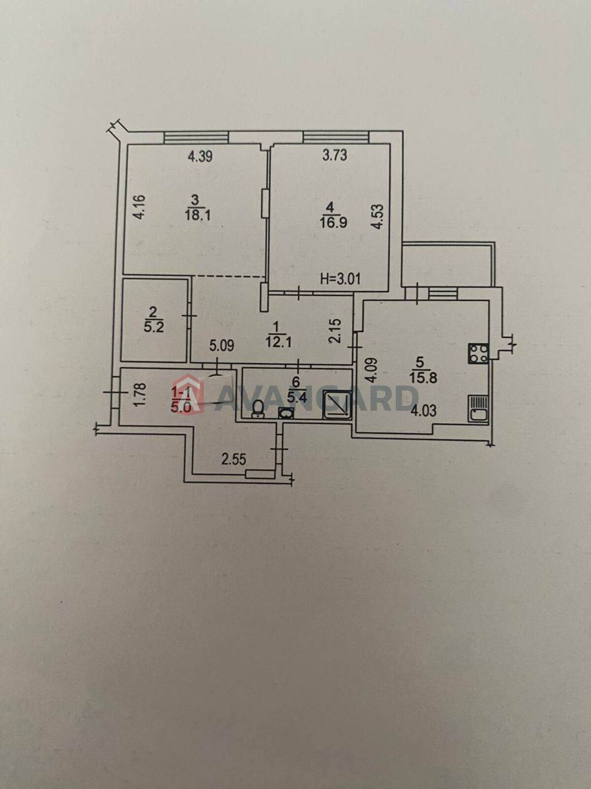 2 ��. ��������, 81/35/15 ��. �., 6/11 ������ ���� 20