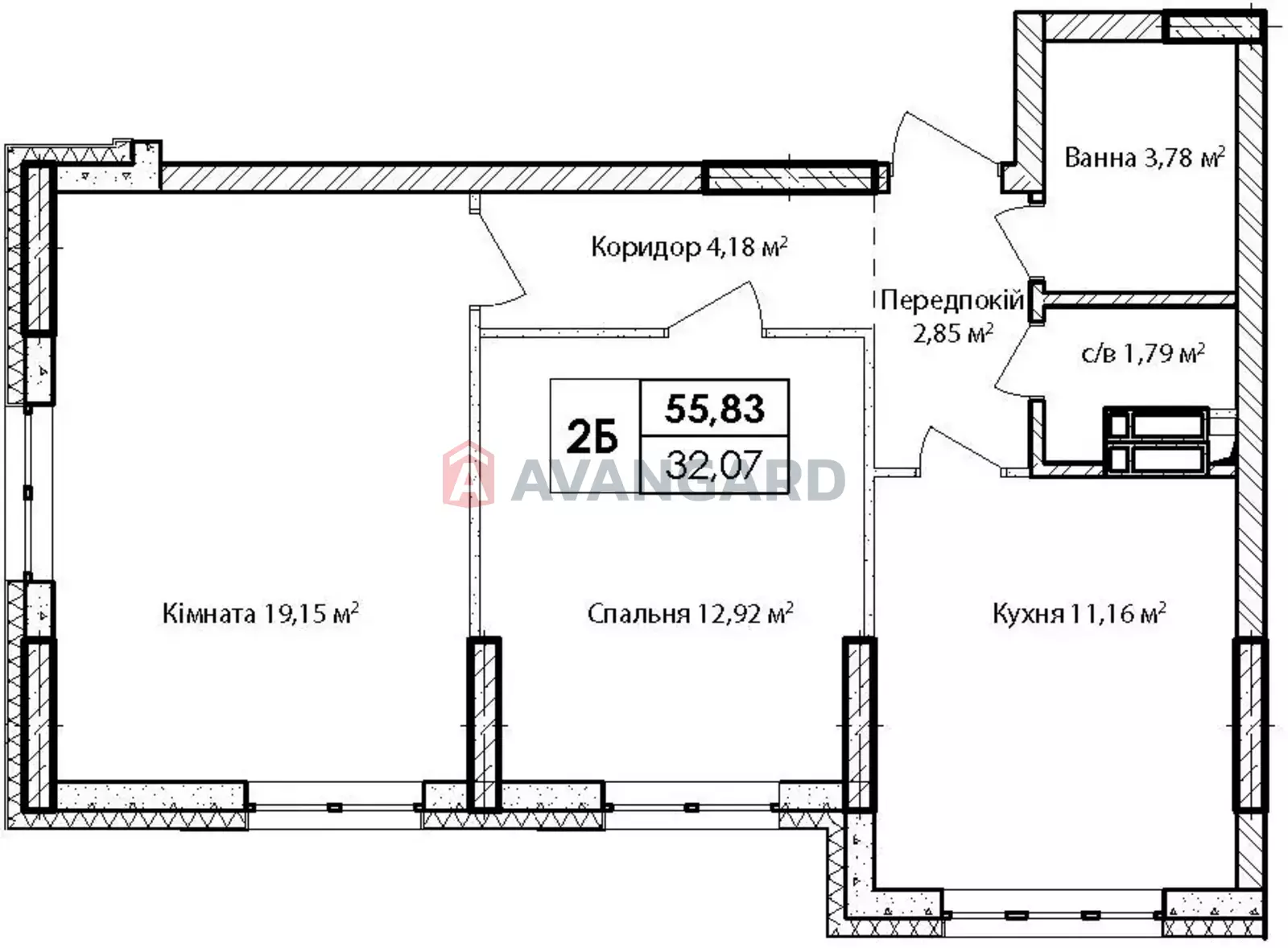 2 ��. ��������, 55,83/29.2/11 ��. �., 17/24 ������ ���� 9