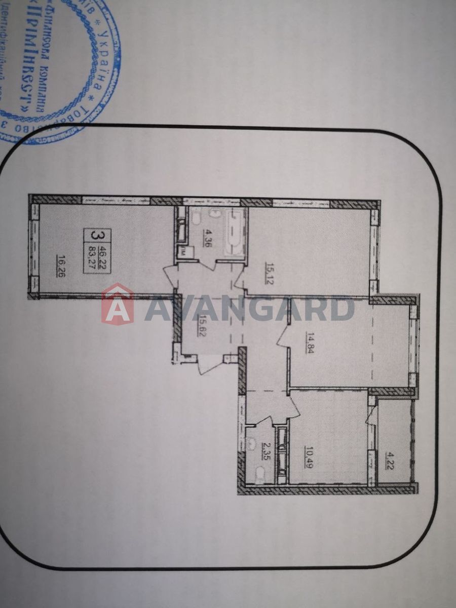 3 ����. ��������, 84 / 47 / 11 ��. �., 16/16 ���� ���� 2