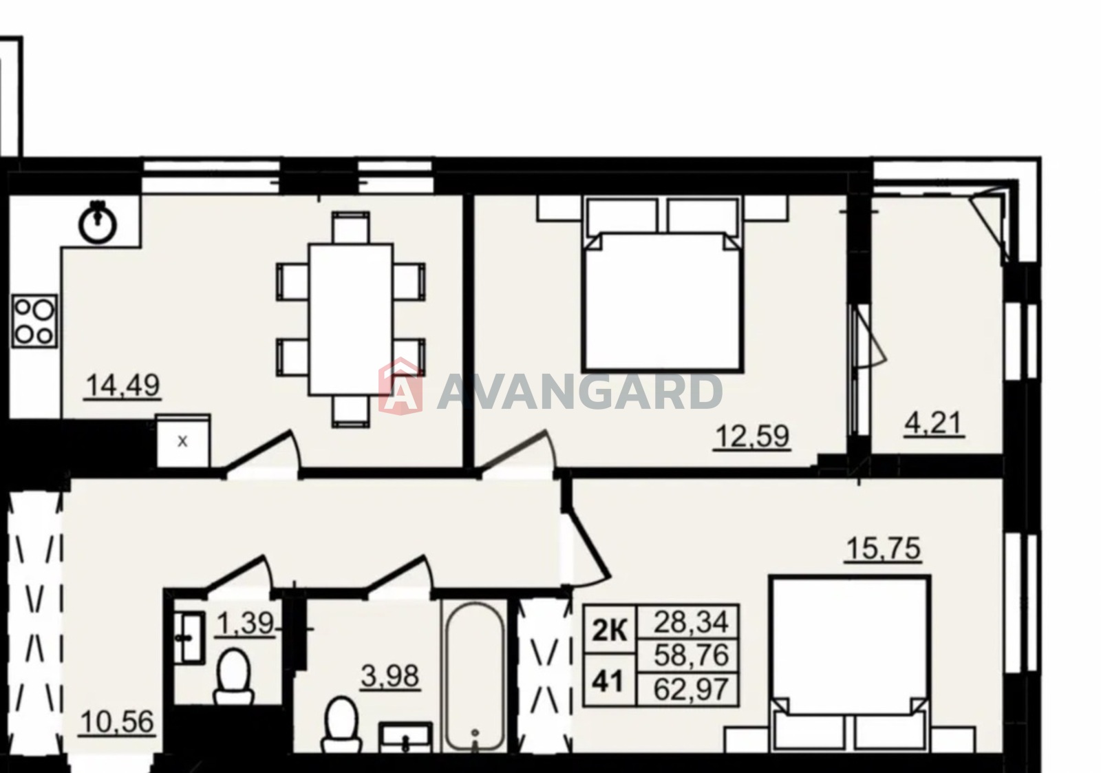 2 ��. ��������, 63/27/15 ��. �., 8/10 ������ ���� 2