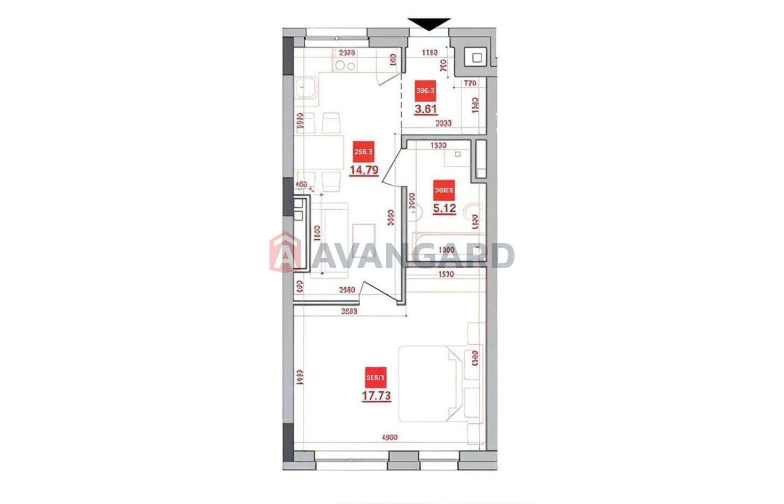 1 ��. ��������, 41/18/15 ��. �., 5/7 ������ ���� 1