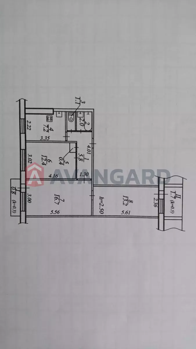 3 комн. квартира, 61/-/7 кв. м., 3/9 этаж фото 3 3 комн. квартира, 61/-/7 кв. м., 3/9 этаж фото 3