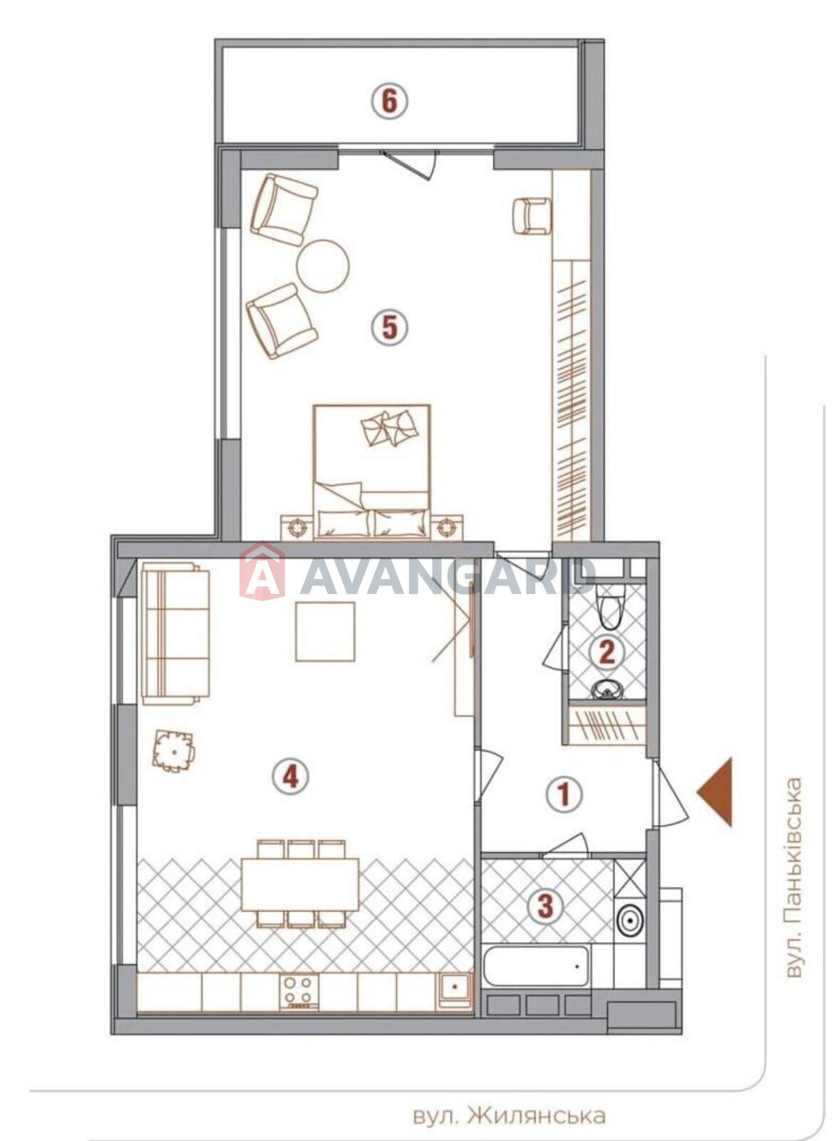 2 ����. ��������, 89/67/18 ��. �., 17/24 ���� ���� 5