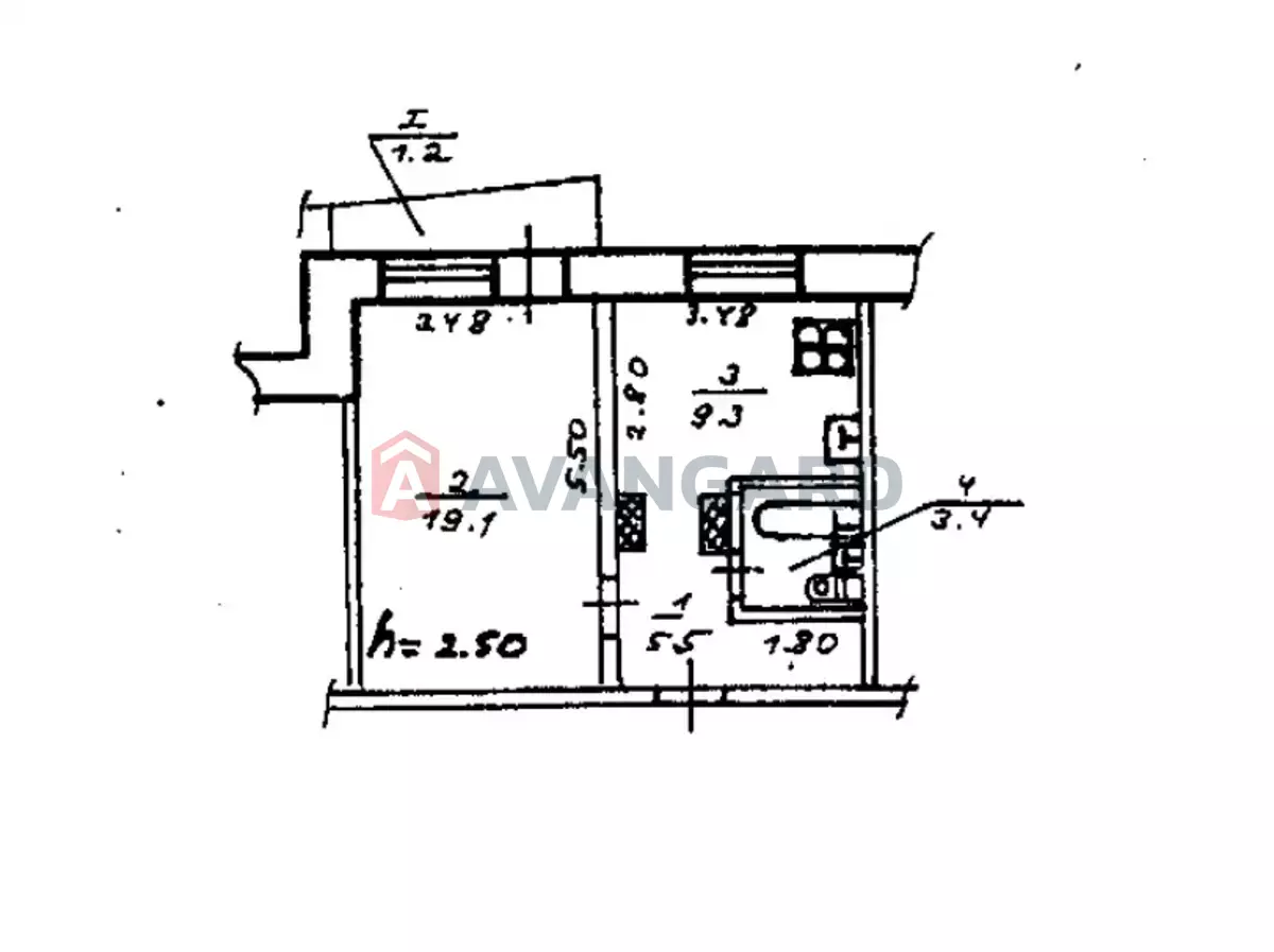 1 ����. ��������, 38/19/9 ��. �., 1/9 ���� ���� 20