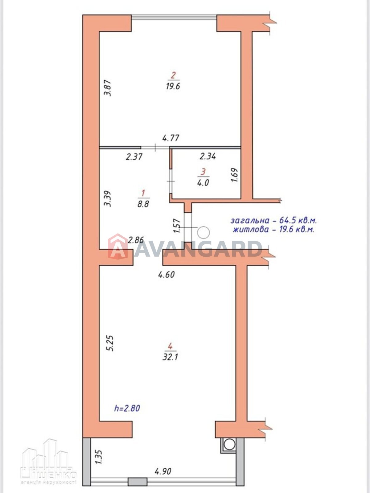 1 ��. ��������, 64/32/19 ��. �., 2/10 ������ ���� 2