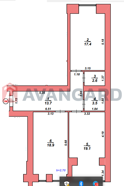 2 ��. ��������, 75/36.5/18.9 ��. �., 6/10 ������ ���� 13