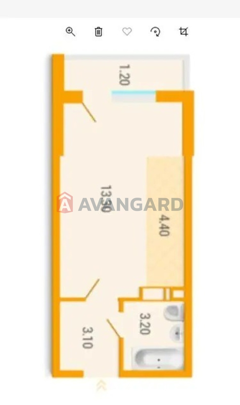 1 ��. ��������, 28/17/9 ��. �., 13/25 ������ ���� 4