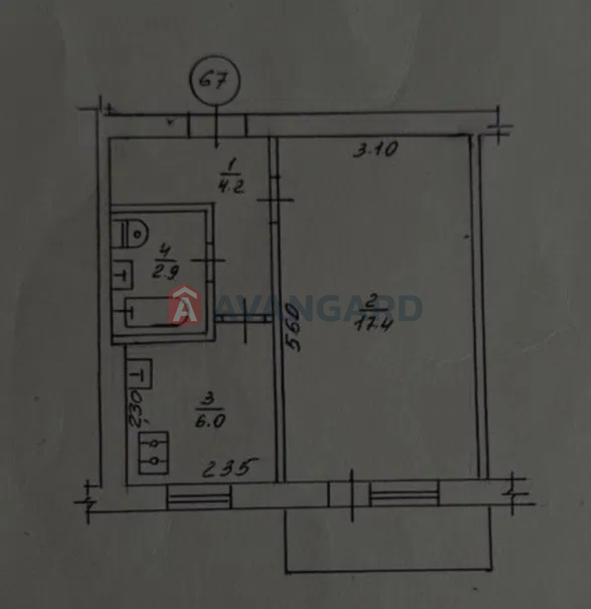 1 ��. ��������, 31/17,4/6 ��. �., 3/5 ������ ���� 13