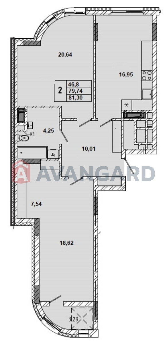 2 ��. ��������, 81/39/16 ��. �., 7/9 ������ ���� 2