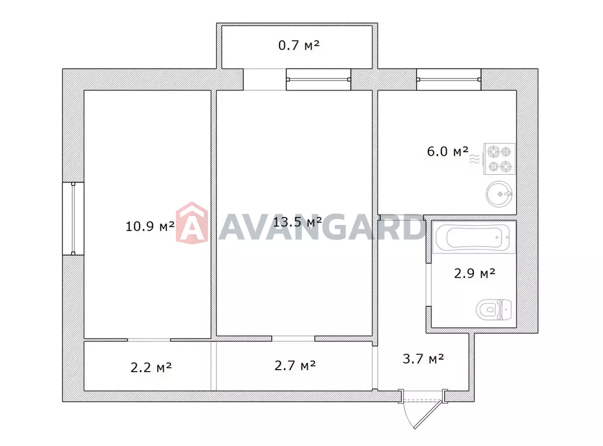 2 ��. ��������, 43/28/6 ��. �., 3/5 ������ ���� 9