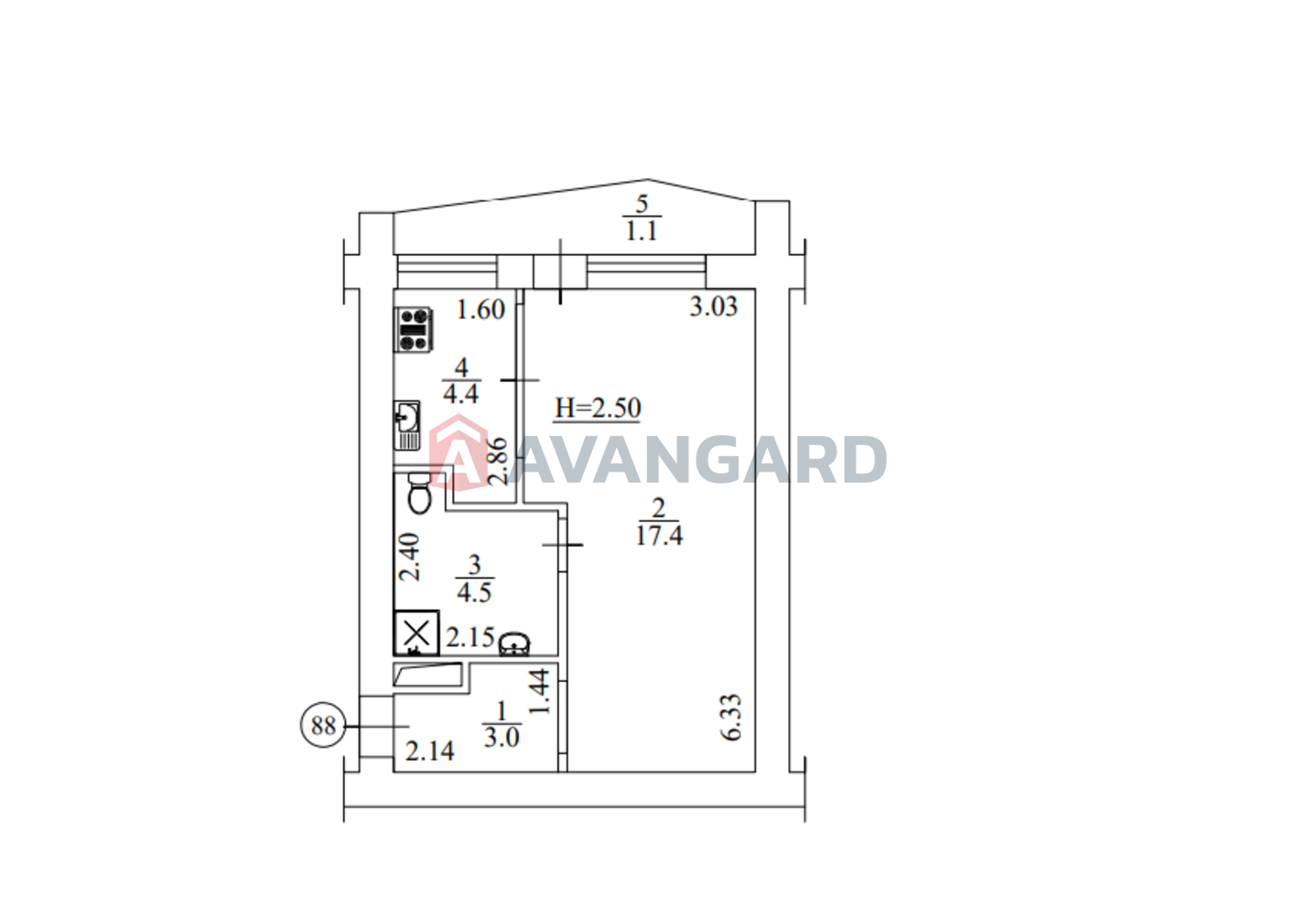 1 ����. ��������, 30,5/-/6 ��. �., 8/9 ���� ���� 8