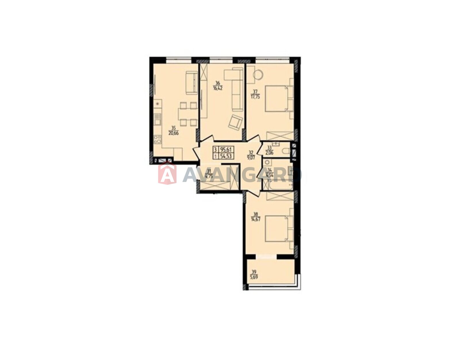 3 ����. ��������, 95/-/- ��. �., 9/10 ���� ���� 1